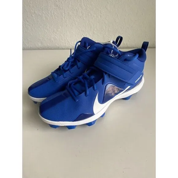 Nike Force Trout 7 MCS Baseball Cleats CT0828-400 Royal Blue White Sz 14