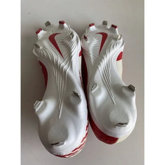 Nike React Vapor Ultrafly Elite 4 Red White Cleats DA0701-600 Men's Size 15