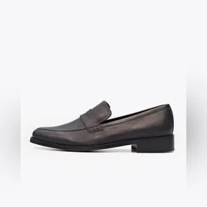 Nisolo Men’s Black Leather Chamberlain Penny Loafer Size 11