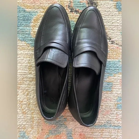 Nisolo Men’s Black Leather Chamberlain Penny Loafer Size 11