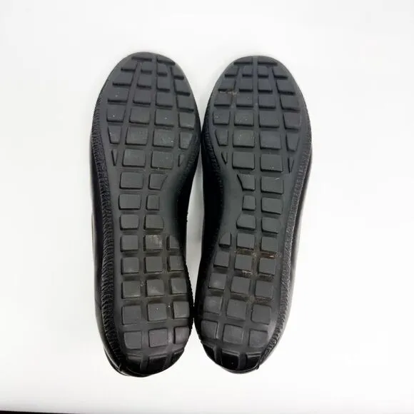 Nobel Shoes Made in Italy Black Leather Sneakers Casual Luxury Shoes Size 40.5EU