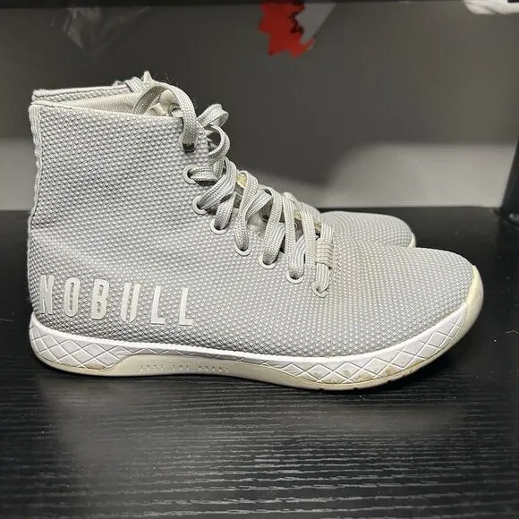 Nobull Women’s Size 7 High Top Trainer Superfabric Gym Shoes Gray