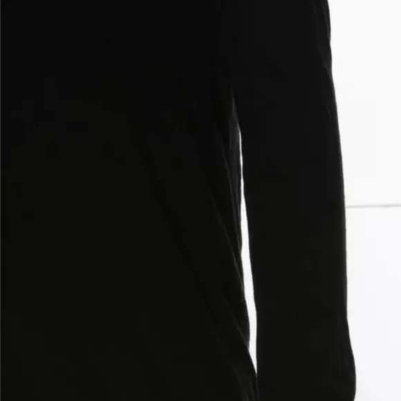 NUDE: MASAHIKO MARUYAMA Men Self-Lined Layer Black Sweater Knit Jersey Shirt 2 M