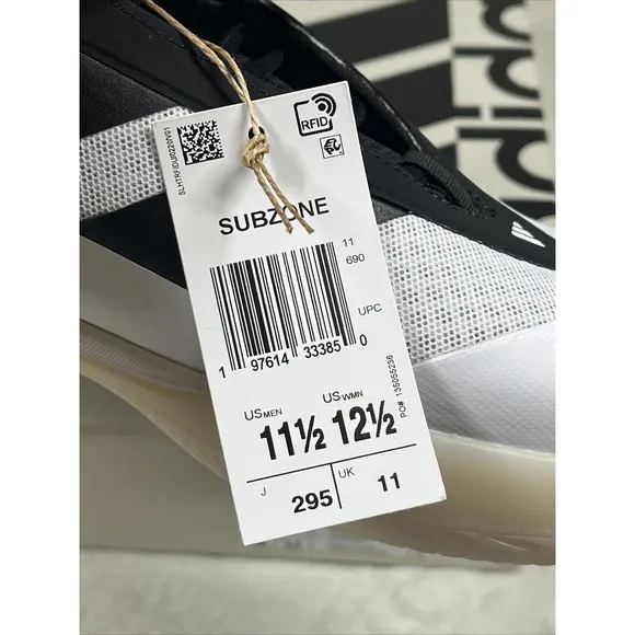 NWB adidas SUBZONE White Black Mens Size 11.5 Shoes IH5840
