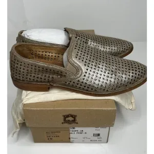 NWB Trask Leather Bronze Metallic Suede Ali Perf Casual Comfort Shoes US 10M