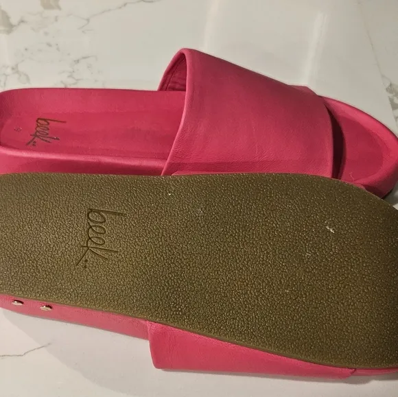 NWOB Beek Pelican Leather Platform Sandal