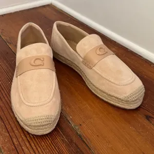 NWOB Coach Camilla Espadrille Beige Pink Shoes US Women's 11 C logo