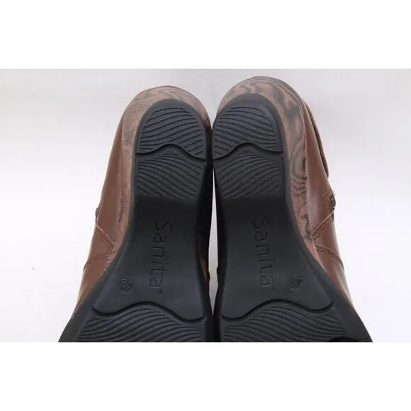 Nwob Sanita Bootie Ankle Boot Maddox Women's Shoes Brown Leather Sz 42 Us 11