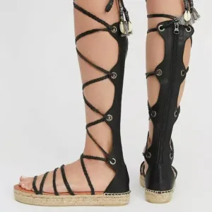 NWOT Free People Bondi Seashell Tall Platform Gladiator Sz 38 EXCELLENT