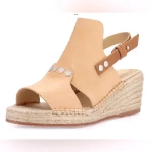 NWOT Rag &amp; Bone Sayre Tan Espadrille Wedge Shoes with Slingback