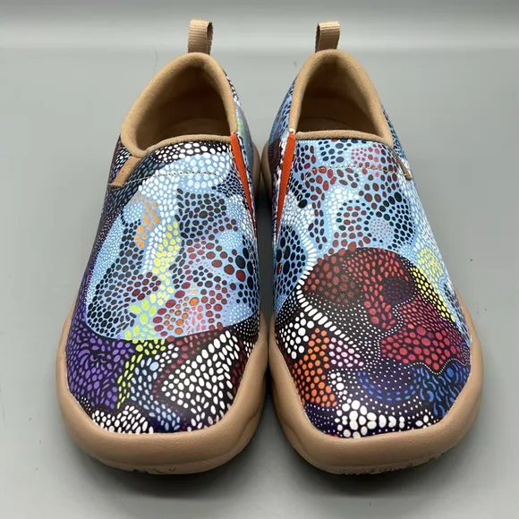 NWOT UIN Slip On Shoes Walking Comfortable Womens Shoe Underwater Mosaic 7