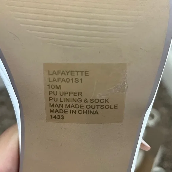 NWOT White Steve Madden Lafayette Ankle Wrap Platform Sandals Size 10