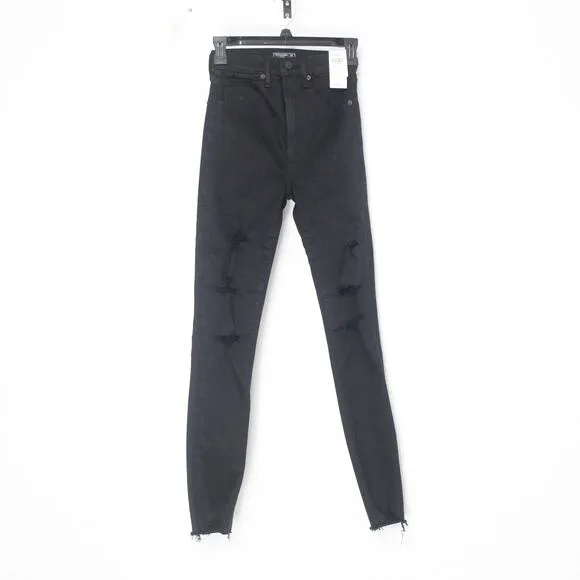 NWT Abercrombie &amp; Fitch Ultra High Rise Super Skinny Ankle Jean Size 00