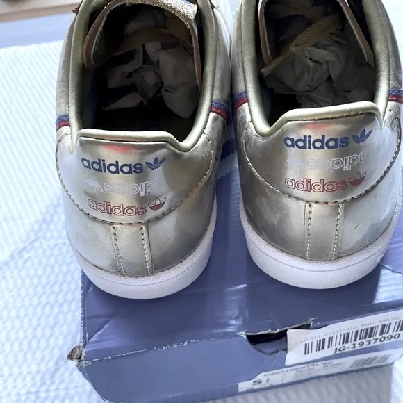 NWT Adidas Continental 80 Gold Sneakers Men’s 6.5 With Box