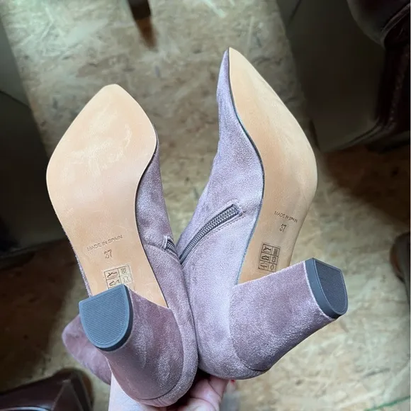 NWT Anthropologie Blush Microsuede Over the Knee Boots Made Spain Size 7