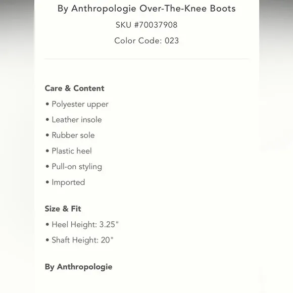 NWT Anthropologie Blush Microsuede Over the Knee Boots Made Spain Size 7