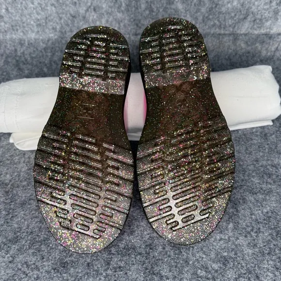 NWT Dr. Martens Junior 8065 Gradient Glitter Leather Mary Jane Shoes- Sz 3