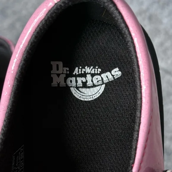 NWT Dr. Martens Junior 8065 Gradient Glitter Leather Mary Jane Shoes- Sz 3