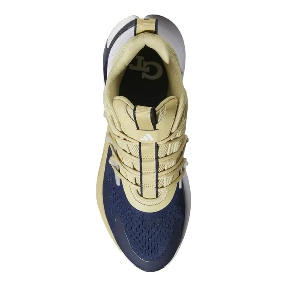NWT Georgia Tech Yellow Jackets Adidas AlphaBoost V2 Shoes Navy Gold Men 12.5