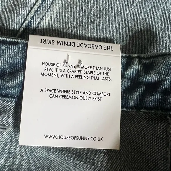 NWT House of Sunny Blue High Low Skirt