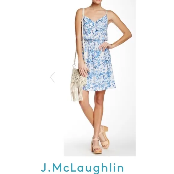 NWT! J. McLaughlin SILK SUNDRESS - Cool &amp; breezy 100% silk mini, hot,hot, cool!