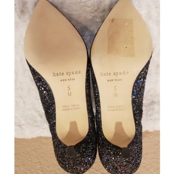 NWT - Kate Spade ♠️ Olly Too Midnight Confetti Glitter Boots