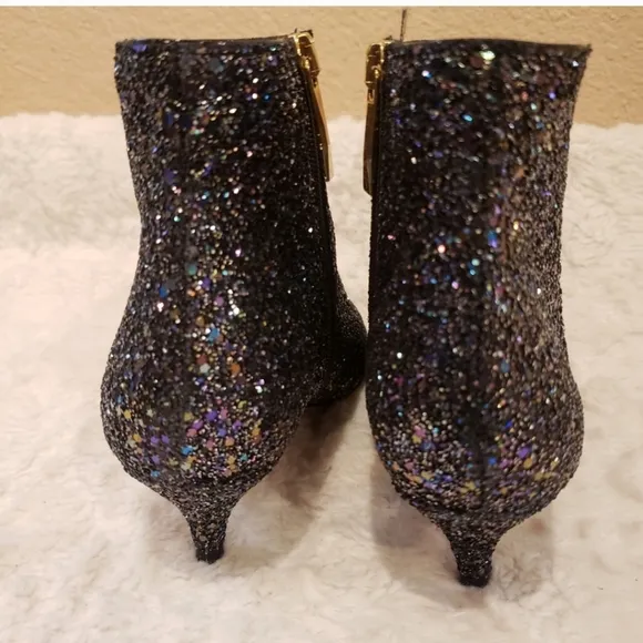 NWT - Kate Spade ♠️ Olly Too Midnight Confetti Glitter Boots