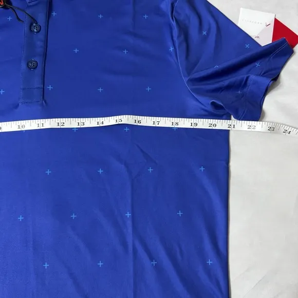 NWT Redvanly Men's Sheridon Golf Polo Shirt Sz S Olympic Blue R2306