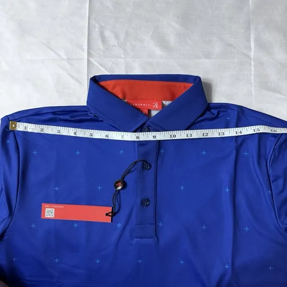 NWT Redvanly Men's Sheridon Golf Polo Shirt Sz S Olympic Blue R2306