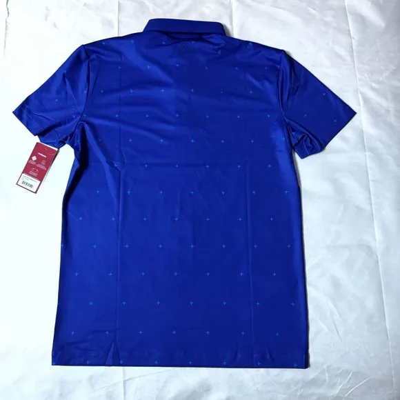 NWT Redvanly Men's Sheridon Golf Polo Shirt Sz S Olympic Blue R2306