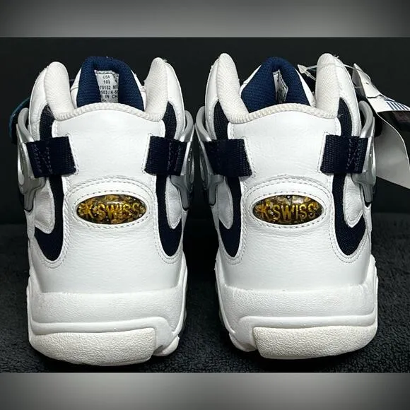 NWT VINTAGE K-Swiss Bio Feedback 7.0 Si-Defier White Blue Men’s 10.5 Shoes RARE