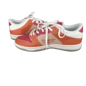 NWT Women's Custom Designed Dunkin' Donuts Vegan Leather Tennis Shoes. Size 9