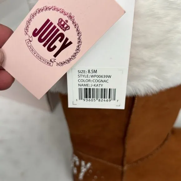 NWT Juicy couture J-Katy cognac boots sz 8.5