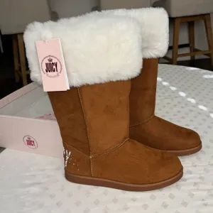 NWT Juicy couture J-Katy cognac boots sz 8.5