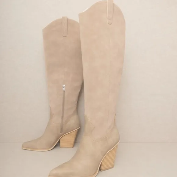 OASIS SOCIETY Barcelona - Knee High Western Boots