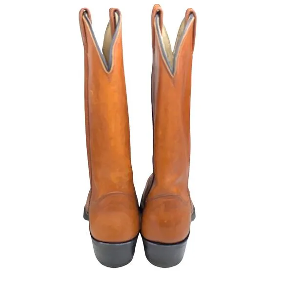 Olathe Women’s Honey Brown Western Cowgirl Boots Size US 6.5 B