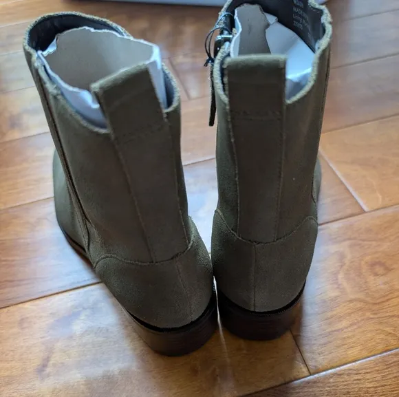 Olive Ankle Boots
