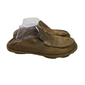 Olukai moloa brown leather shoes