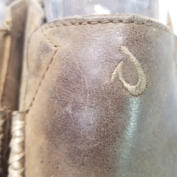 Olukai moloa brown leather shoes