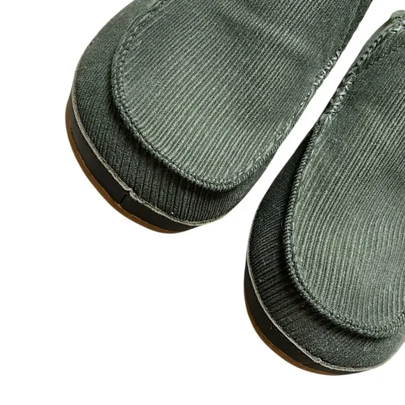 OLUKAI Moloa ‘le Men’s “Eco-Fleece” Slipper Green Size 10