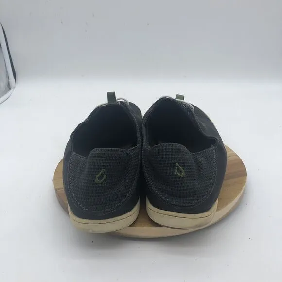 Olukai Nohea Moku Slip On Shoes Mens 12 Gray Casual Mesh Loafer Comfort
