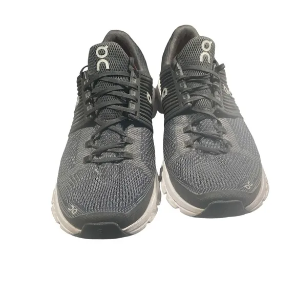 On Cloud CloudTec Womens Running Shoes Black Gray Low Top Lace Up Stitching W9.5