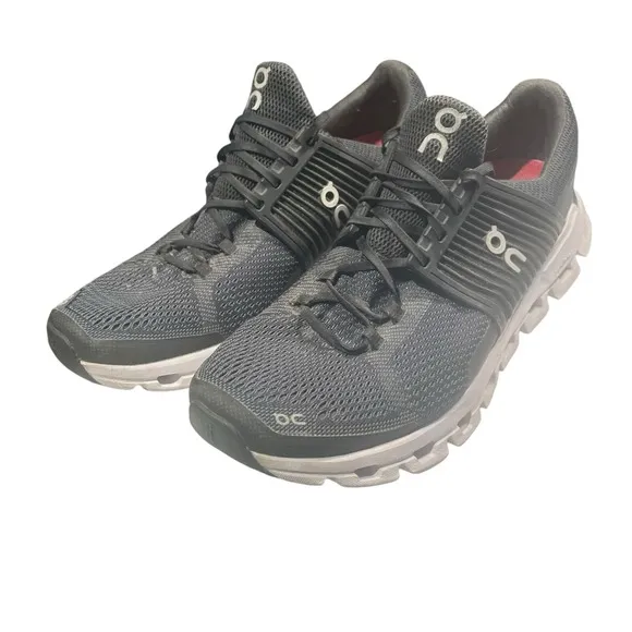 On Cloud CloudTec Womens Running Shoes Black Gray Low Top Lace Up Stitching W9.5