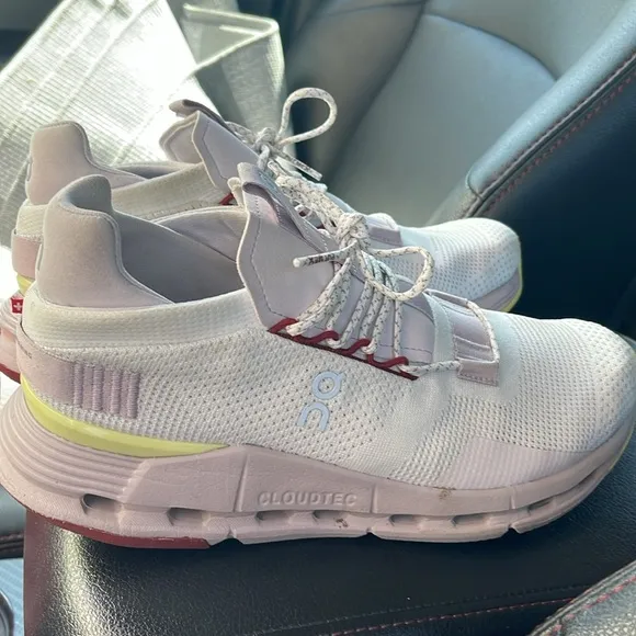 On womens CloudNova cloudtech running shoes undyed white Fade Sz 8