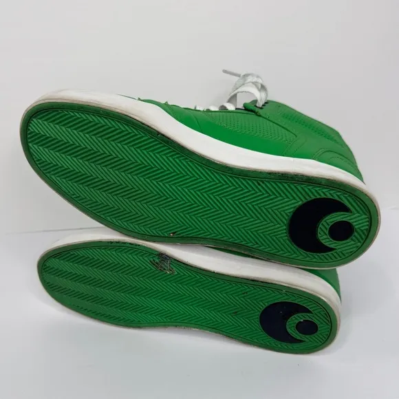 Osiris Effect Green High-Top Sneakers, Size 8