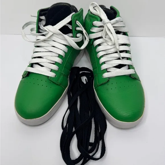 Osiris Effect Green High-Top Sneakers, Size 8