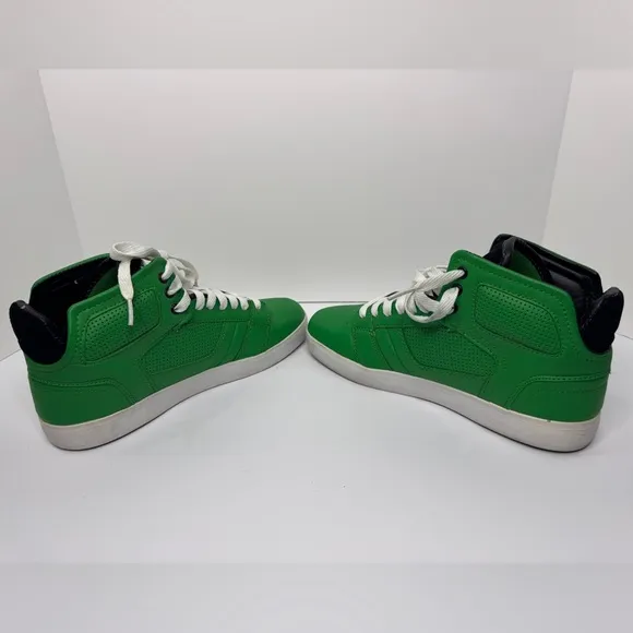 Osiris Effect Green High-Top Sneakers, Size 8