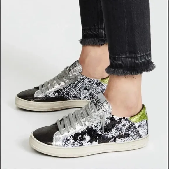 P448 John Sequin Sneakers size 6