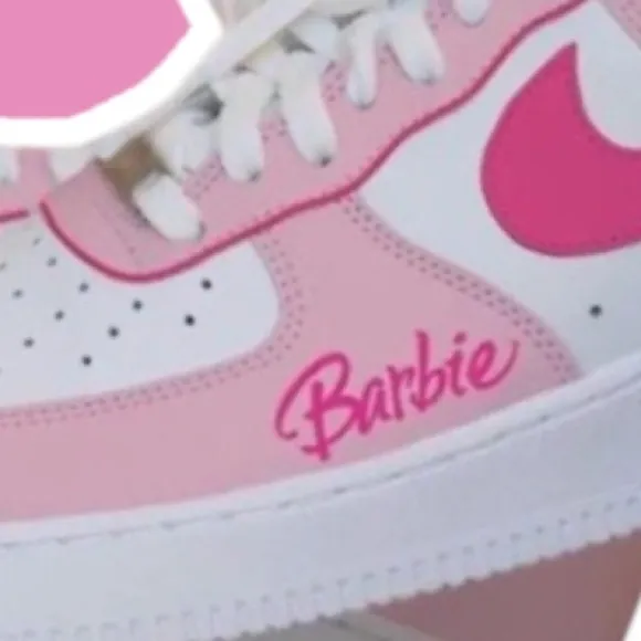 Painted Custom Air Force One Nike AF1 Stylish Cool Trending Barbie
