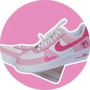 Painted Custom Air Force One Nike AF1 Stylish Cool Trending Barbie